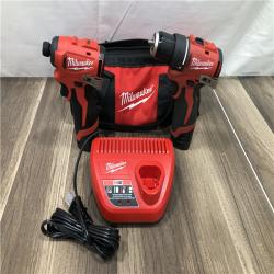AS-IS Milwaukee  12-Volt Lithium-Ion Brushless Cordless Subcompact Drill and Impact Driver Combo Kit