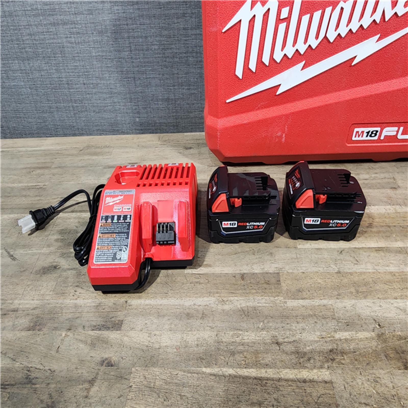 HOUSTON LOCATION - AS-IS (APPEARS LIKE NEW) MILWAUKEE FUEL 18V Lithium-Ion Brushless Cordless Hammer Drill and Impact Driver Combo Kit