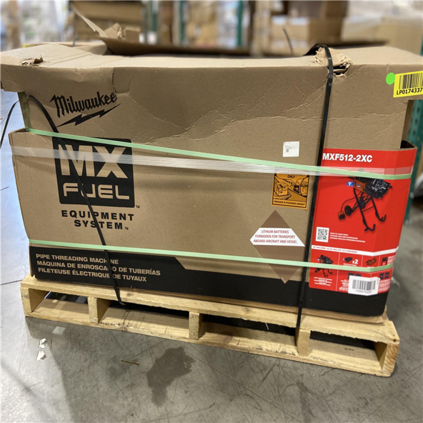 DALLAS LOCATION - Milwaukee MX FUEL Lithium-Ion Cordless 1/2 in. to 2in. Pipe Threading Machine w/(2) Batteries and Charger