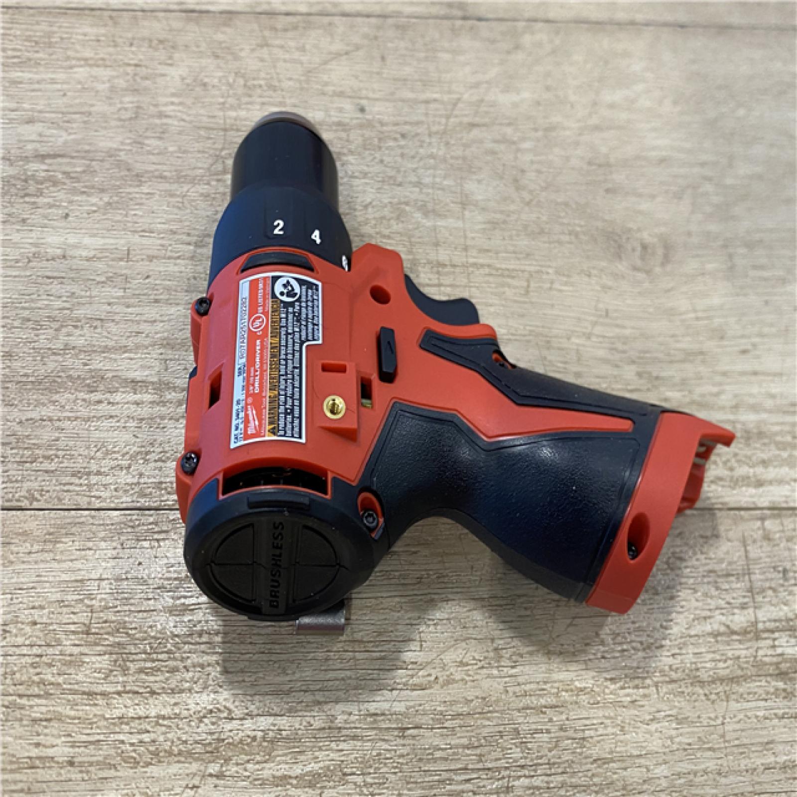 AS-IS Milwaukee 12-Volt Lithium-Ion Brushless Cordless Subcompact Brushless Drill Driver Kit