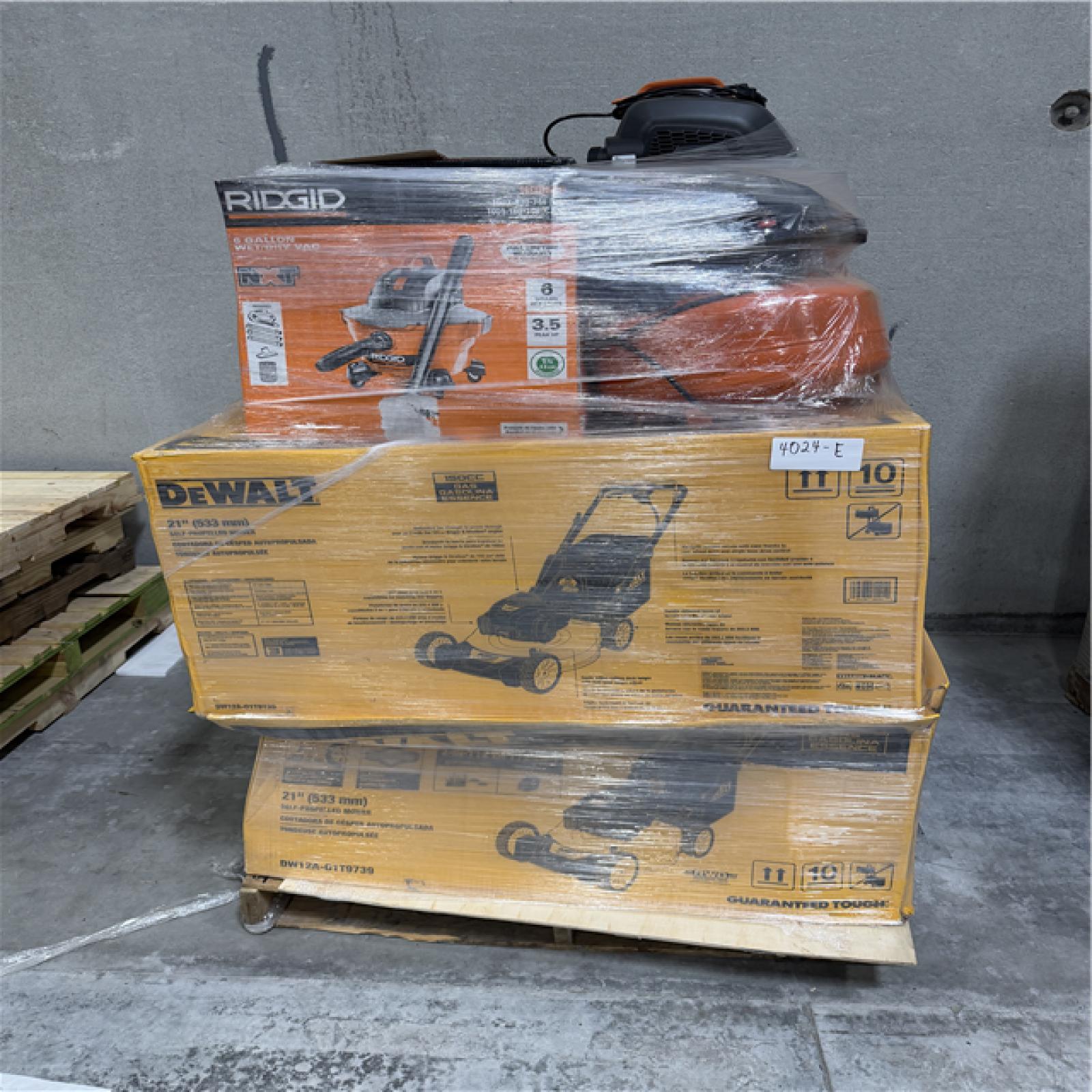 Atlanta Location AS-IS Tools Partial Truckload (4 Pallets) 4024-E