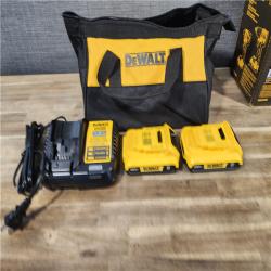 HOUSTON LOCATION - AS-IS Dewalt DCK225D2 20V MAX ATOMIC Brushless Compact Lithium-Ion 1/2 in. Cordless Drill Driver and 1/4 in. Impact Driver Combo Kit with 2 Batteries 2 Ah