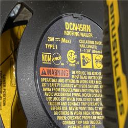 AS-IS DEWALT 20V MAX 15-Degree Electric Cordless Roofing Nailer (Tool Only)