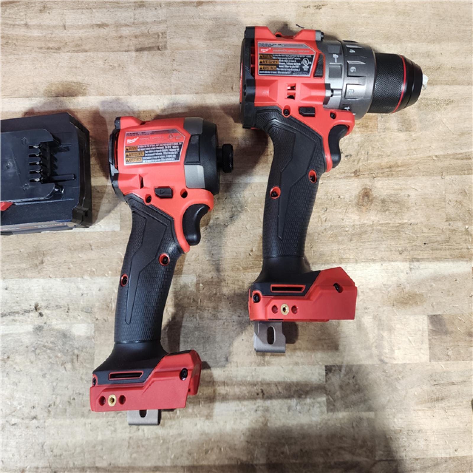 HOUSTON LOCATION - AS - IS Milwaukee FUEL 18V Lithium-Ion Brushless Cordless Hammer Drill and Impact Driver Combo Kit