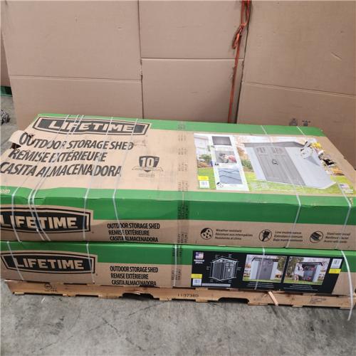 Phoenix Location AS-IS Lifetime 8 ft. W x 5 ft. D Modern Resin Shed (40 sq. ft.) (Complete)