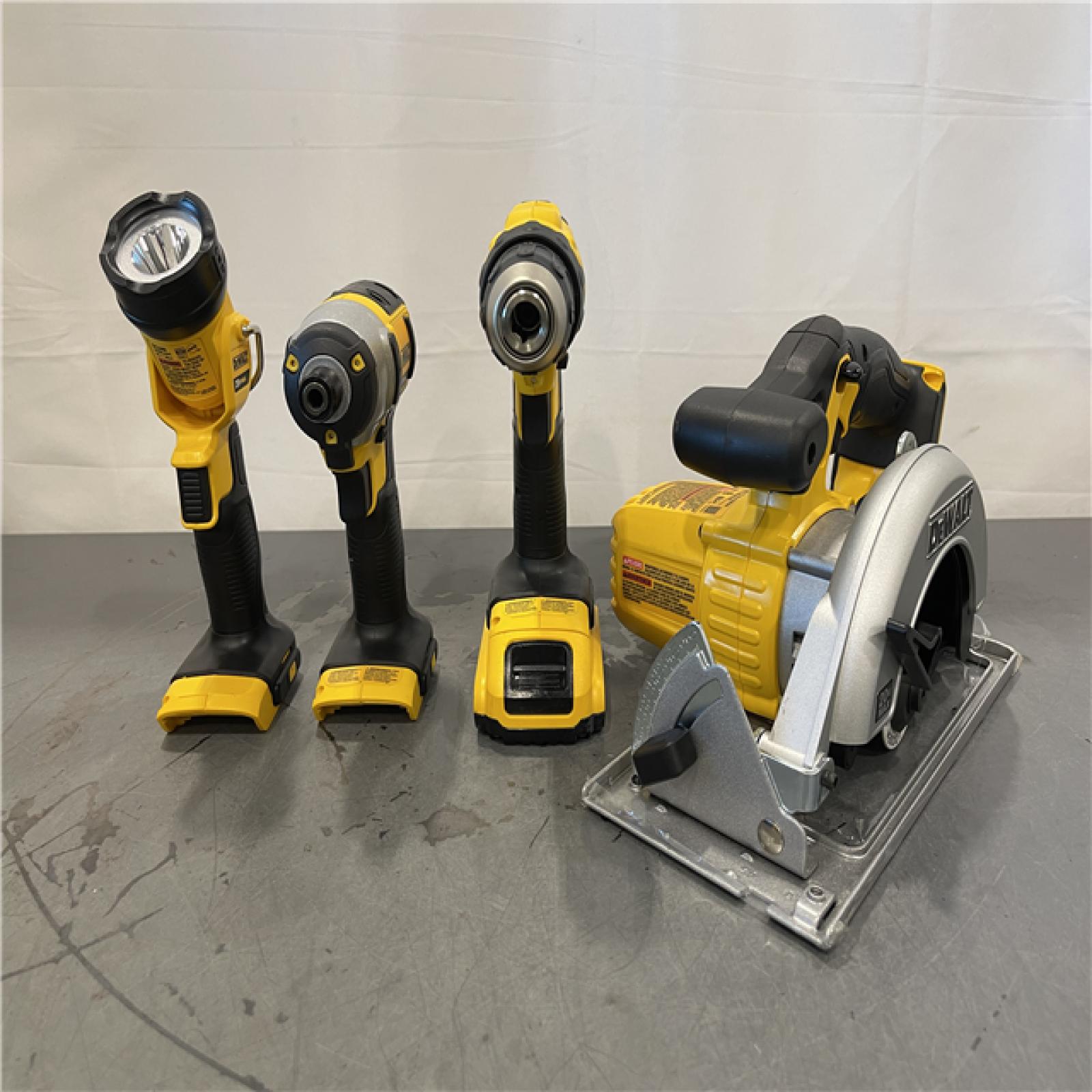 AS-IS - DeWalt 20V MAX 20 Volt Cordless 4 Tool Combo Kit
