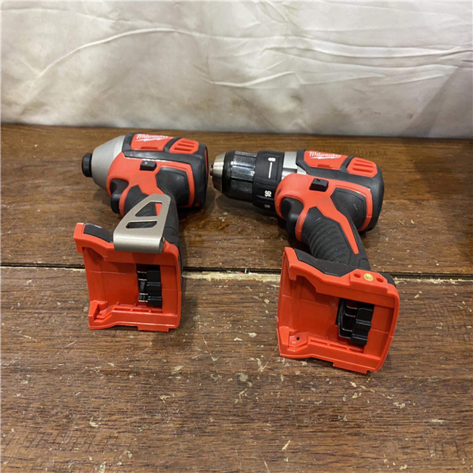 AS-IS Milwaukee 18V Cordless Brushed 2 Tool Drill/Driver and Impact Driver Kit