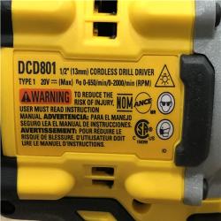 AS-IS DEWALT 20V XR Lithium-Ion Cordless Brushless 1/2 in. Drill/Driver Kit