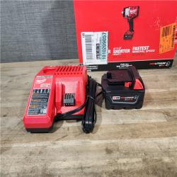 HOUSTON LOCATION - AS-IS Milwaukee M18 1/2 in. Cordless Brushless High Torque Impact Wrench Kit (Battery & Charger)