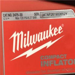 AS-IS  Milwaukee 12-Volt Lithium-Ion Cordless Electric Portable Inflator (Tool-Only)