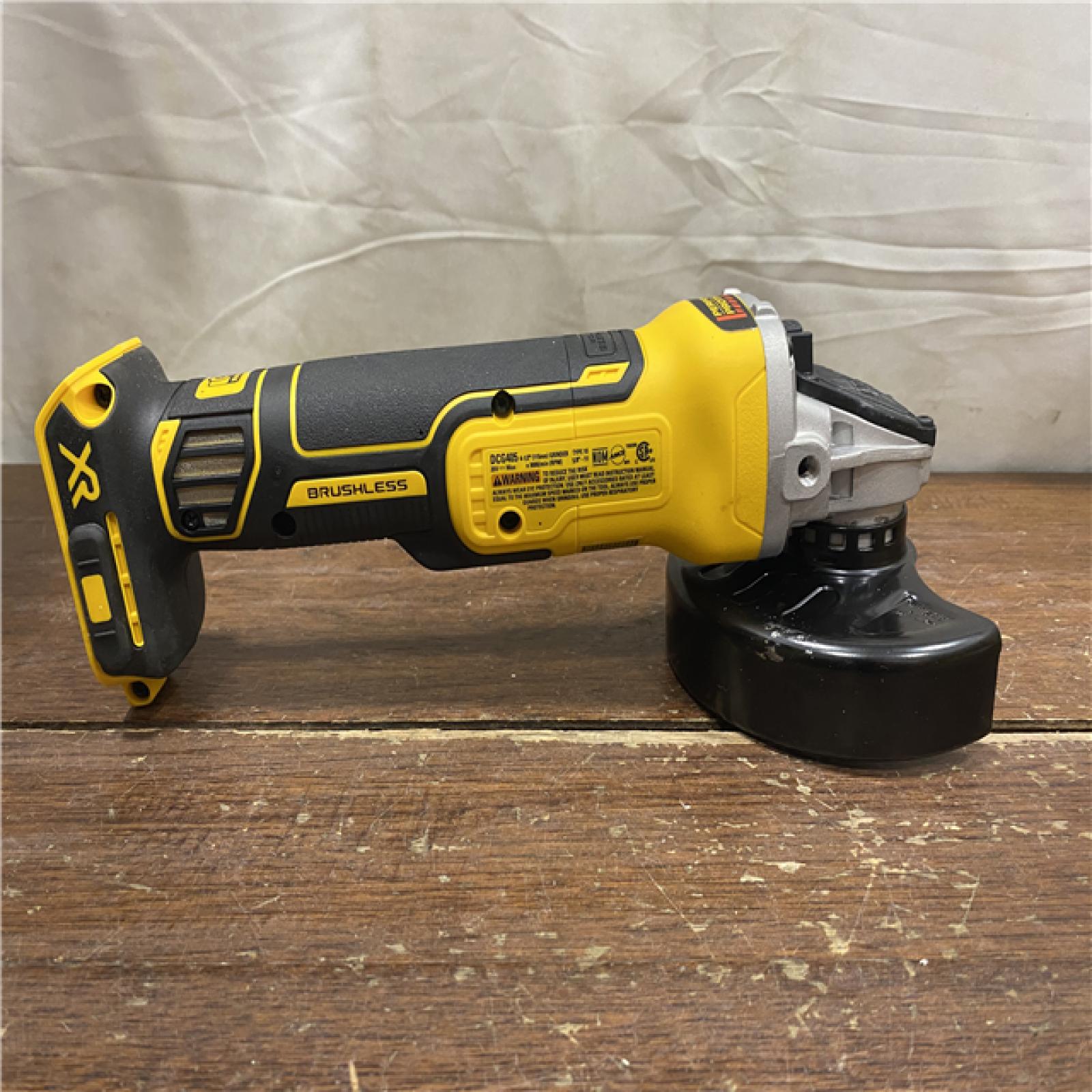 AS-IS DeWalt DCG405B 20V Max XR 4.5-Inch Slide Switch Small Angle Grinder (Tool Only)