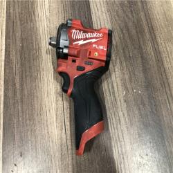 AS-IS Milwaukee FUEL 12V Lithium-Ion Brushless Cordless Stubby 1/2 in. Impact Wrench (Tool-Only)