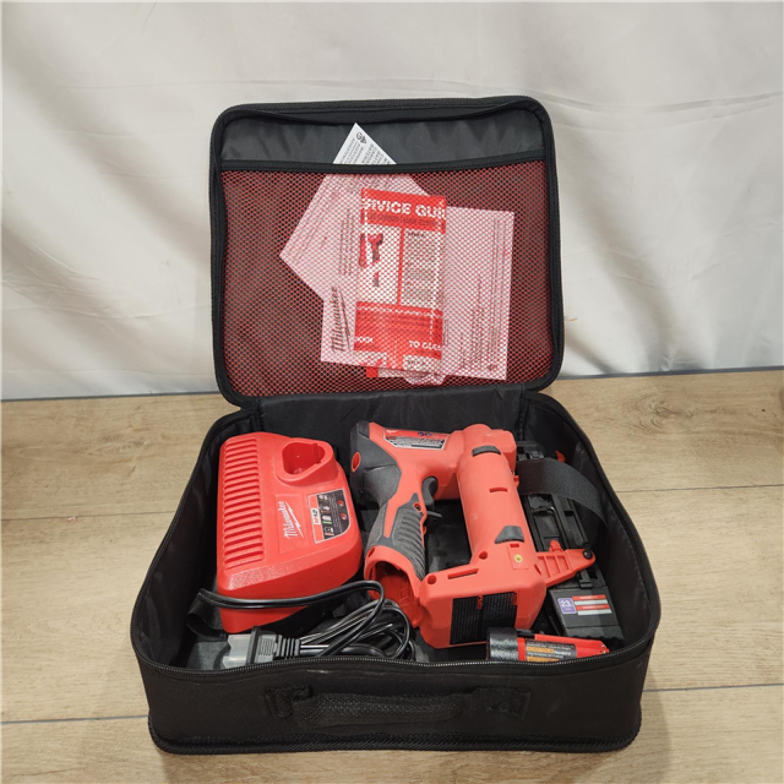 AS-IS- Milwaukee 23-Gauge 1-3/8 Cordless M12 Pin Nailer Kit