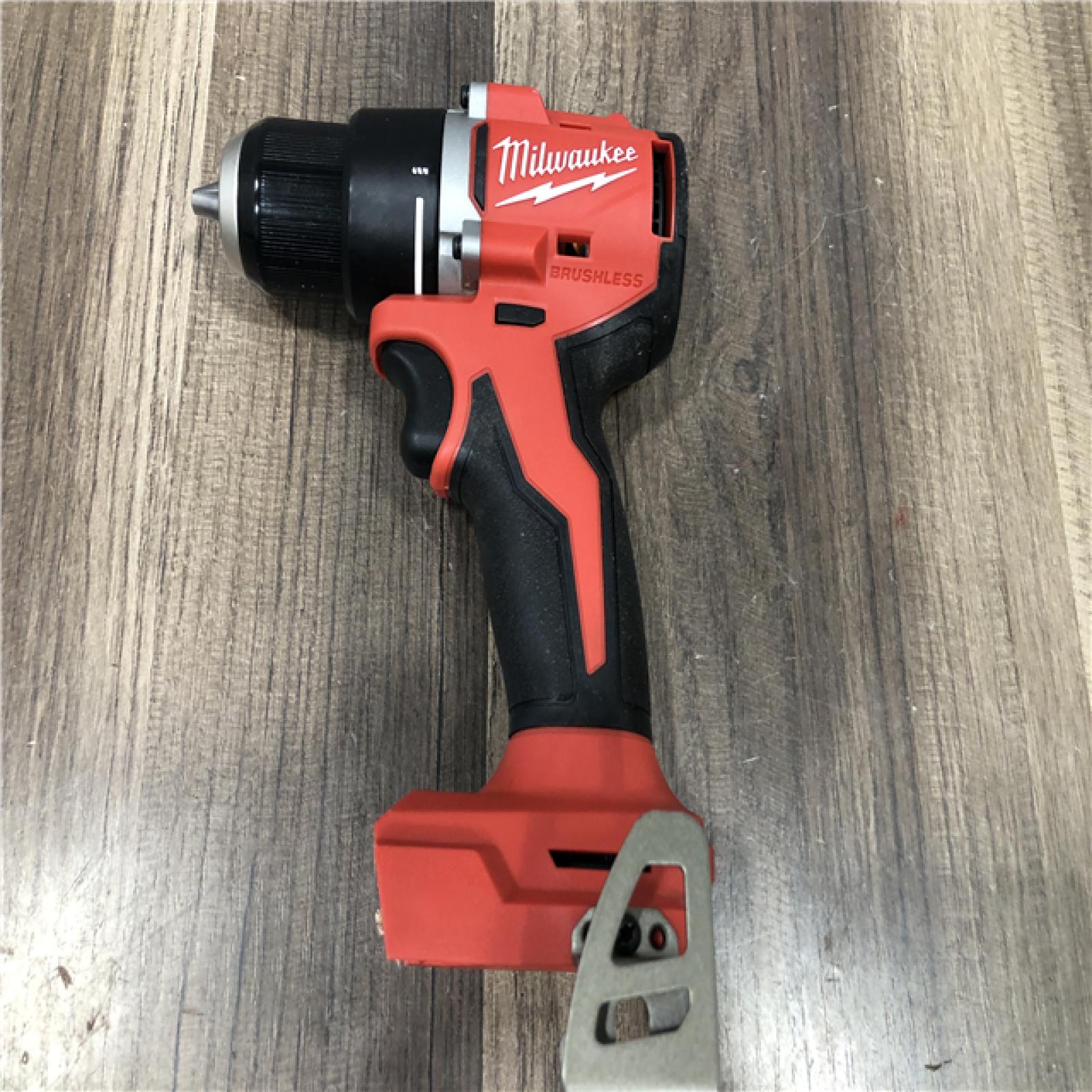 AS-IS Milwaukee 18V Lithium-Ion Brushless Cordless 1/2 in. Compact Drill/Driver (Tool-Only)