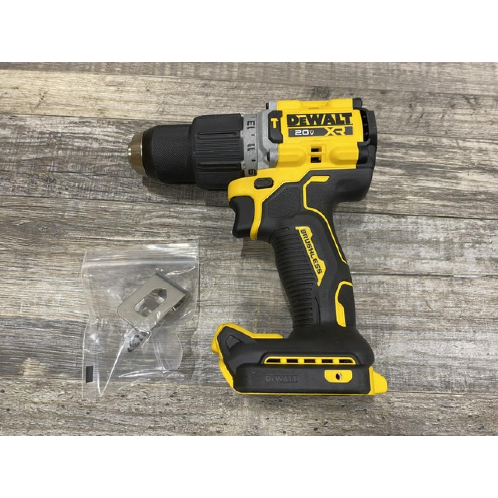 AS-IS DEWALT 20V XR Brushless Cordless 1/2 in. Hammer Drill (Tool-Only)