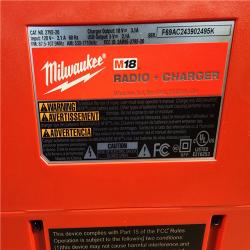 HOUSTON LOCATION - AS-IS M18 Lithium-Ion Cordless Jobsite Radio/Charger (TOOL ONLY)