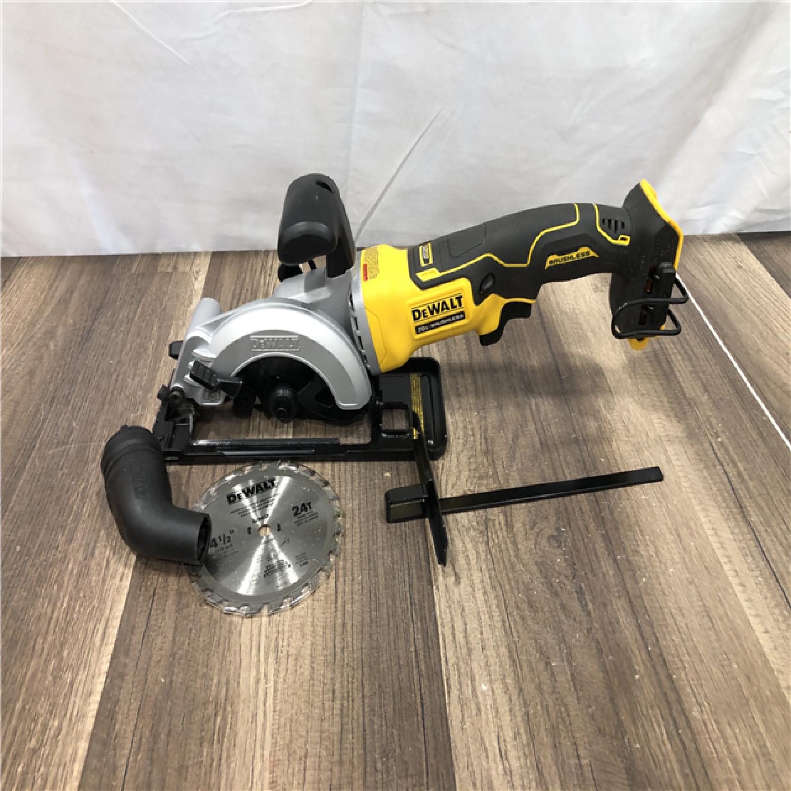 AS-IS DEWALT ATOMIC 20V MAX Cordless Brushless 4-1/2 in. Circular Saw (Tool Only)