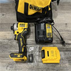AS-IS DEWALT Atomic 20V Max Lithium-Ion Brushless Cordless Compact 1/4 in. Impact Driver Kit