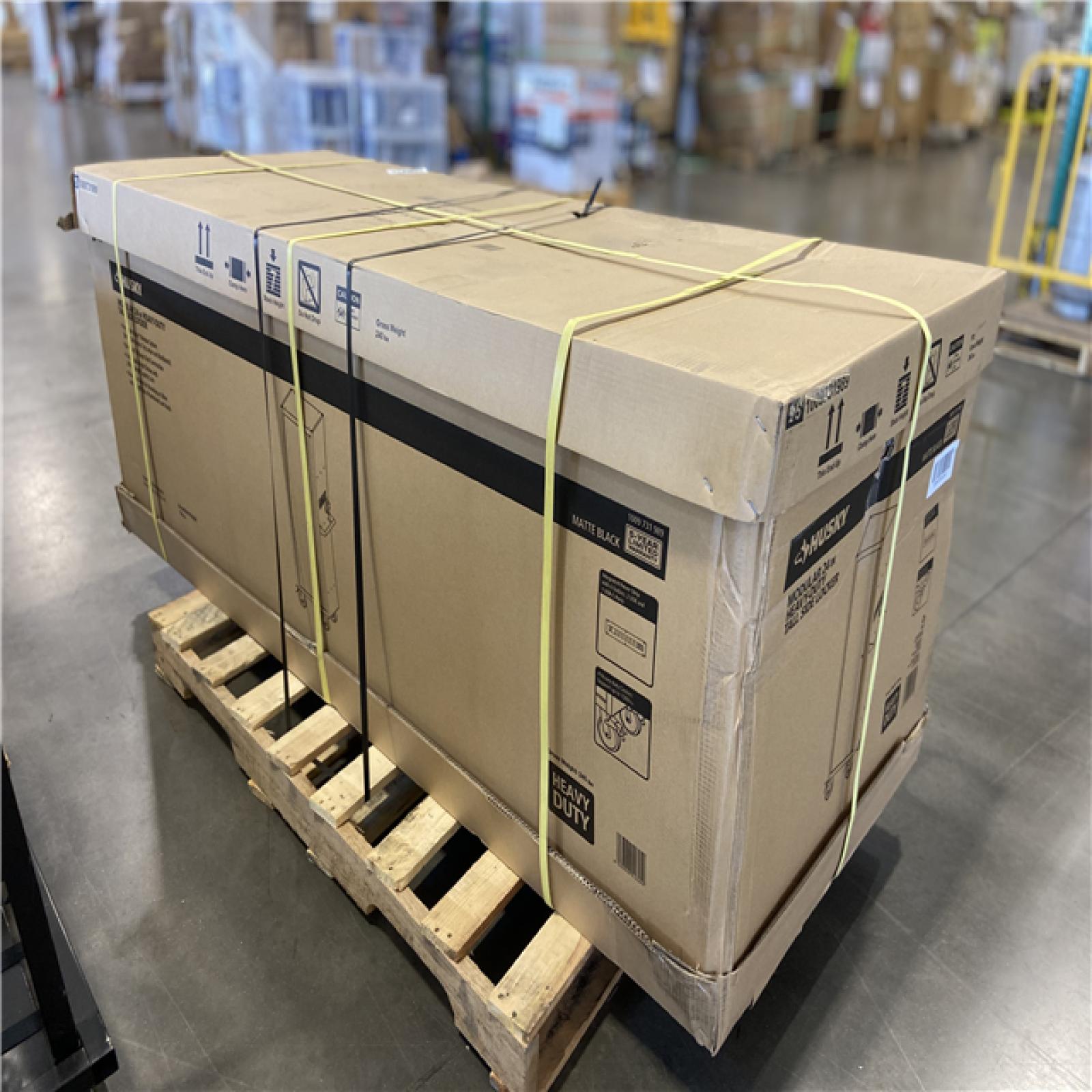 DALLAS LOCATION -  Husky Modular Tool Storage 24 in. W x 24 in. D Heavy Duty Matte Black Modular Tall Side Tool Chest Locker