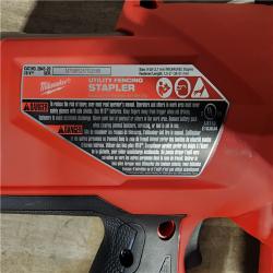 HOUSTON LOCATION - AS-IS Milwaukee M18 FUEL Brushless Cordless 9-Gauge 2 Utility Fencing Stapler (Tool Only)