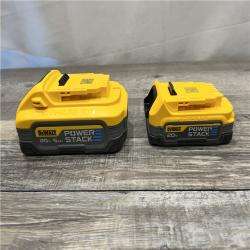 AS-IS DEWALT 20V MAX XR POWERSTACK Lithium-Ion Battery Starter Kit with 5.0Ah and 1.7Ah Batteries and Charger
