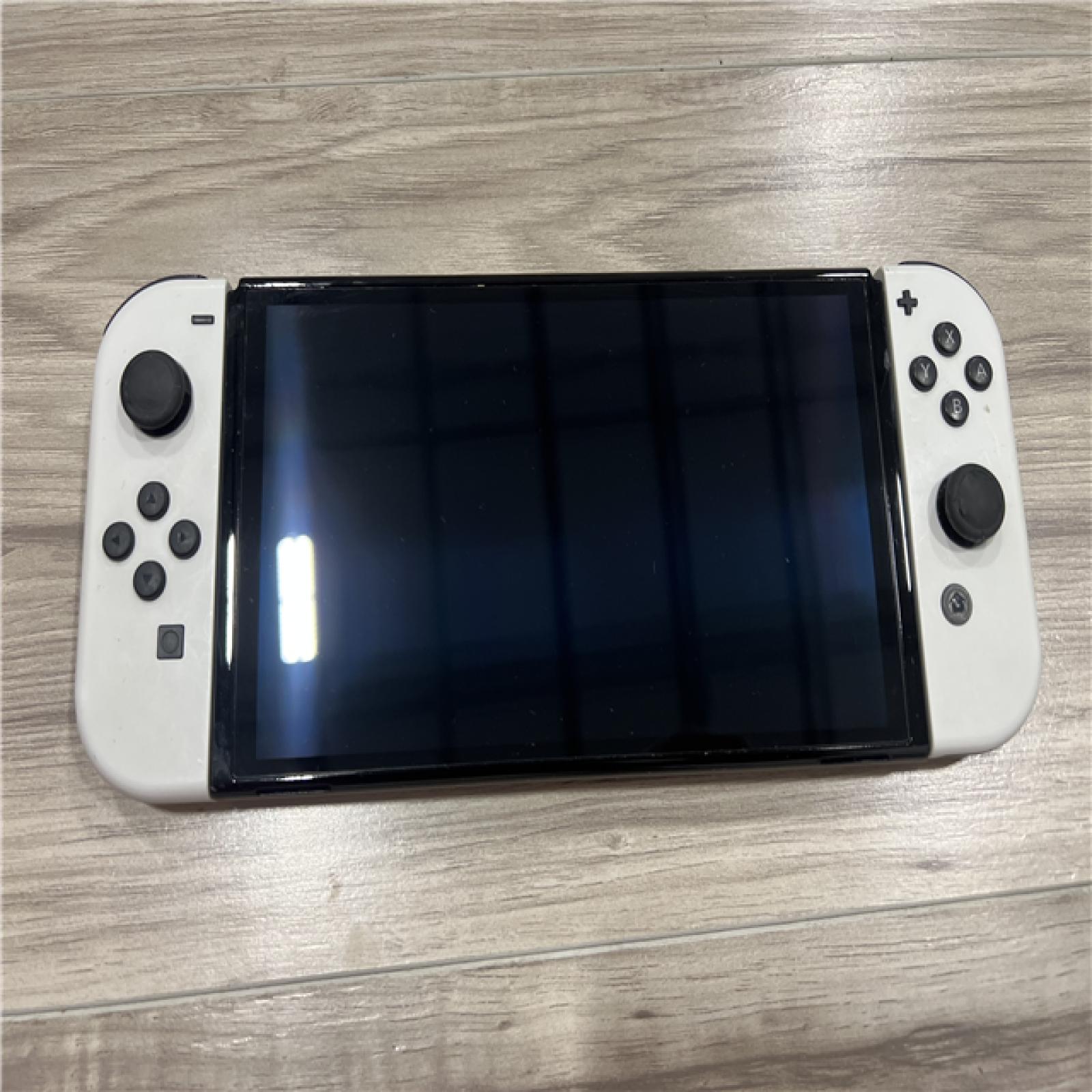 AS-IS Nintendo Switch (OLED) with White Joy-Con