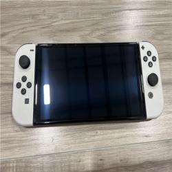 AS-IS Nintendo Switch (OLED) with White Joy-Con