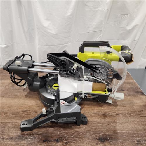 AS-IS RYOBI 10 Amp Corded 7-1/4 in. Compound Sliding Miter Saw
