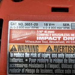 AS-IS Milwaukee 18-Volt Lithium-Ion Brushless Cordless Compact Hammer Drill/Impact Combo Kit