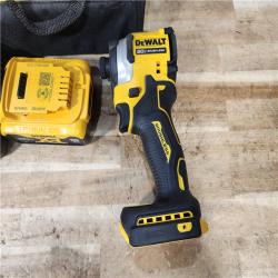 HOUSTON LOCATION - AS - IS DEWALT ATOMIC 20V MAX Lithium-Ion Cordless 1/4 in. Brushless Impact Driver Kit