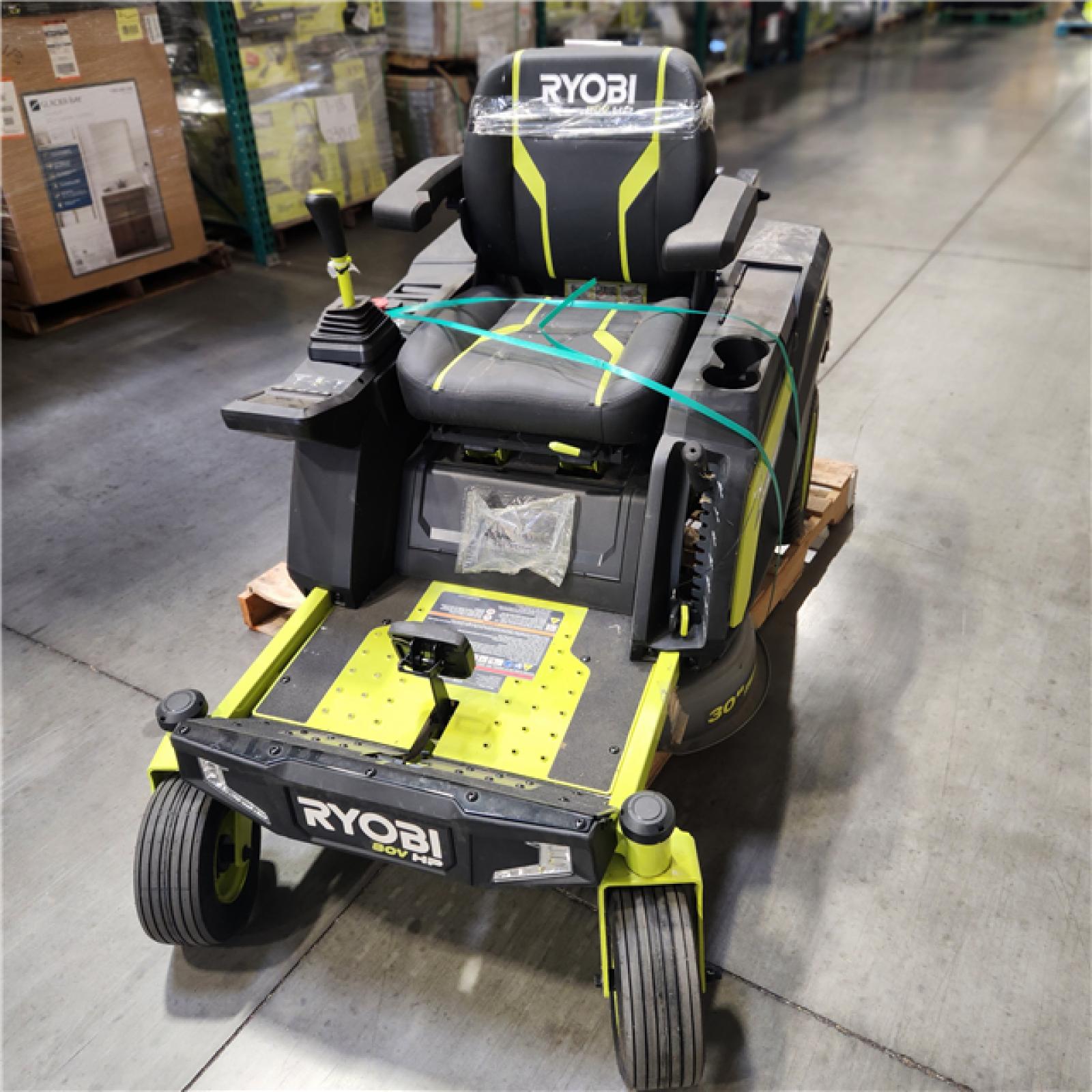 Dallas Location - As-Is RYOBI RYRM8001 80V HP Brushless 30 Inch Riding Mower