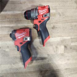 HOUSTON LOCATION - AS-IS Milwaukee 3497-22 12V Brushless Hammer Drill and Impact Driver Combo Kit