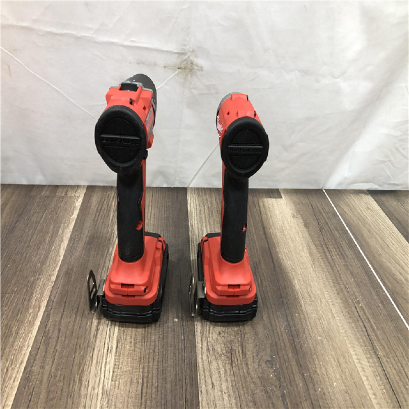 AS-IS Milwaukee 18V Lithium-Ion Brushless Cordless Compact Drill/Impact Combo Kit