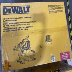 NEW- DeWalt 15 Amps 12 in. Corded Dual-Bevel Sliding Compound Miter Saw