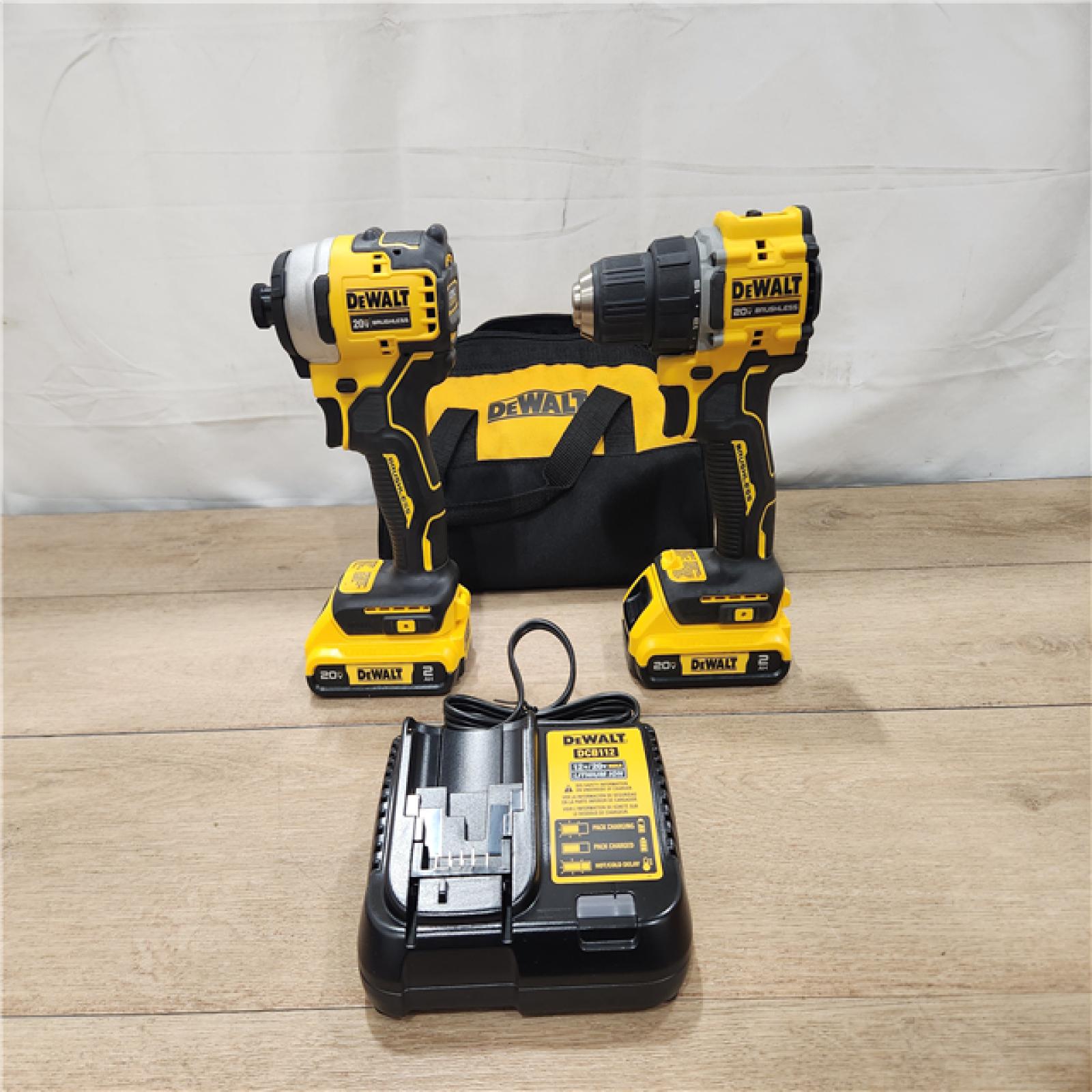AS-IS- DEWALT ATOMIC 20-Volt MAX Lithium-Ion Cordless (2-Tool) Combo Kit