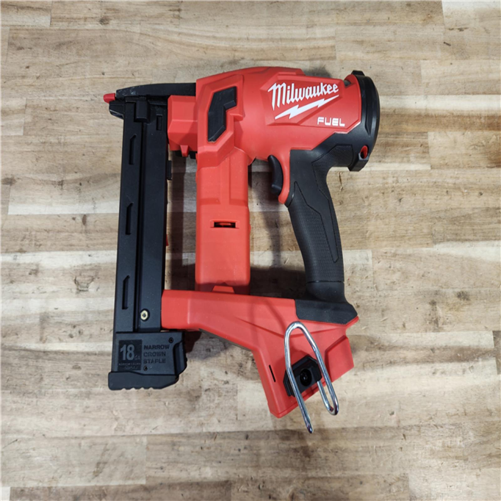 HOUSTON LOCATION - AS-IS Milwaukee FUEL 18-Volt Lithium-Ion Brushless Cordless 18-Gauge 1/4 in. Narrow Crown Stapler (Tool-Only)