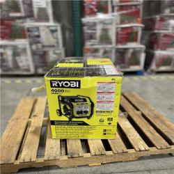 DALLAS LOCATION- NEW!- RYOBI 4000-Watt Recoil Start Gasoline Powered Digital Inverter Generator with CO Detect Shutdown Sensor