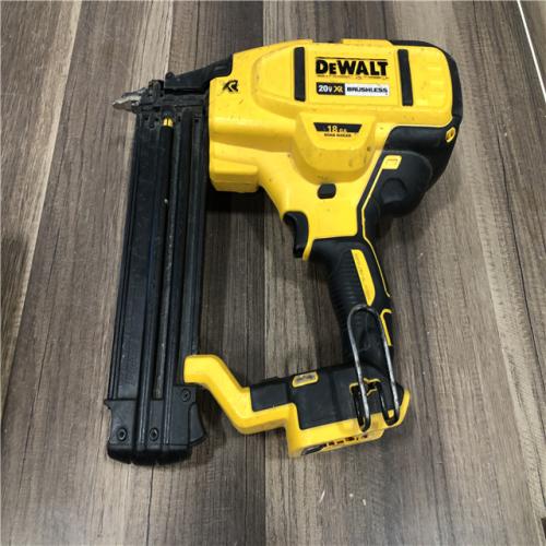 AS-IS DEWALT 20V MAX XR Lithium-Ion Electric Cordless 18-Gauge Brad Nailer (Tool Only)