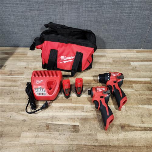 HOUSTON LOCATION - AS - IS Milwaukee 12-Volt Lithium-Ion Brushless Cordless Subcompact Drill and Impact Driver Combo Kit