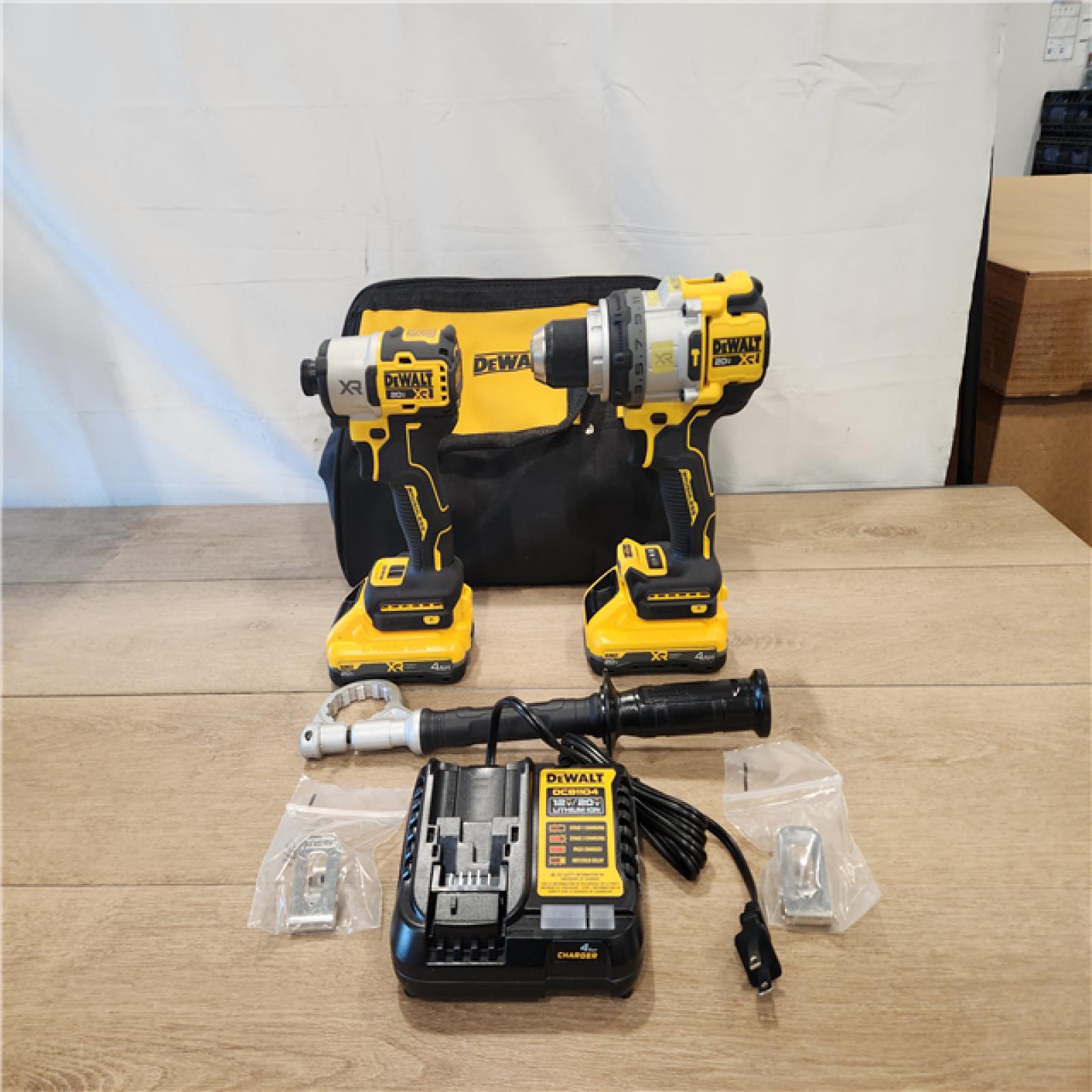 AS-IS- DEWALT 20V MAX Lithium-Ion Cordless 2-Tool Combo Kit