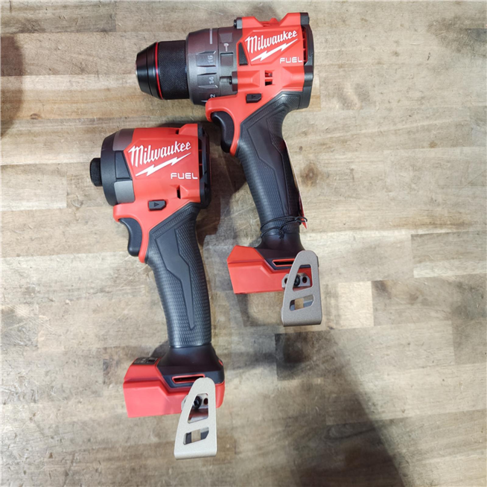 HOUSTON LOCATION - AS-IS (APPEARS LIKE NEW) Milwaukee FUEL 18V Lithium-Ion Brushless Cordless Hammer Drill and Impact Driver Combo Kit