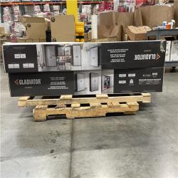 DALLAS LOCATION- AS-IS Ready-to-Assemble Steel Freestanding Garage Cabinet in Silver Tread (48 in. W x 72 in. H x 18 in. D) PALLET-(2 UNITS)