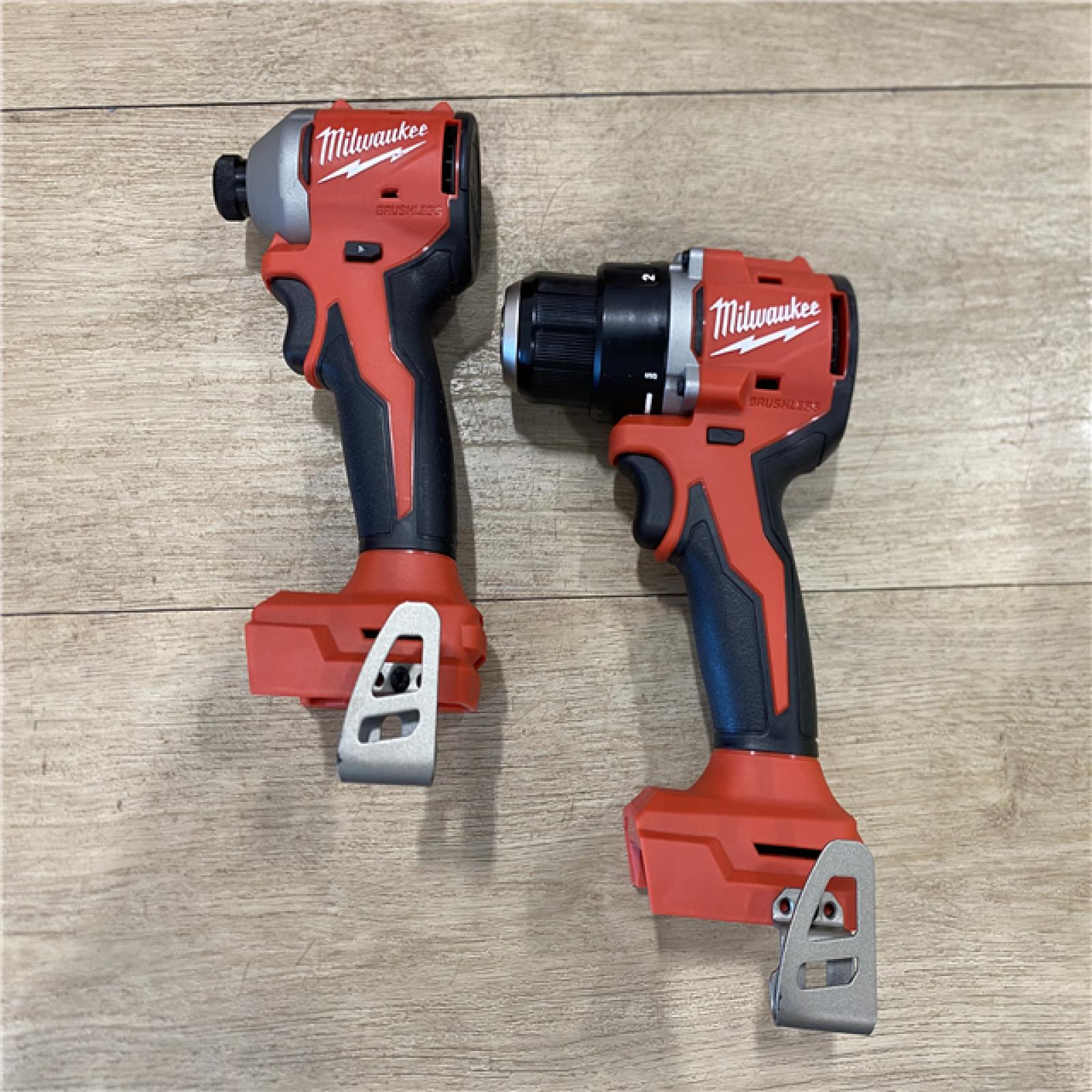 AS-IS Milwaukee 18V Lithium-Ion Brushless Cordless Compact Drill/Impact Combo Kit