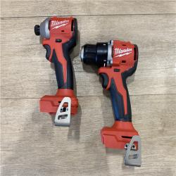 AS-IS Milwaukee 18V Lithium-Ion Brushless Cordless Compact Drill/Impact Combo Kit