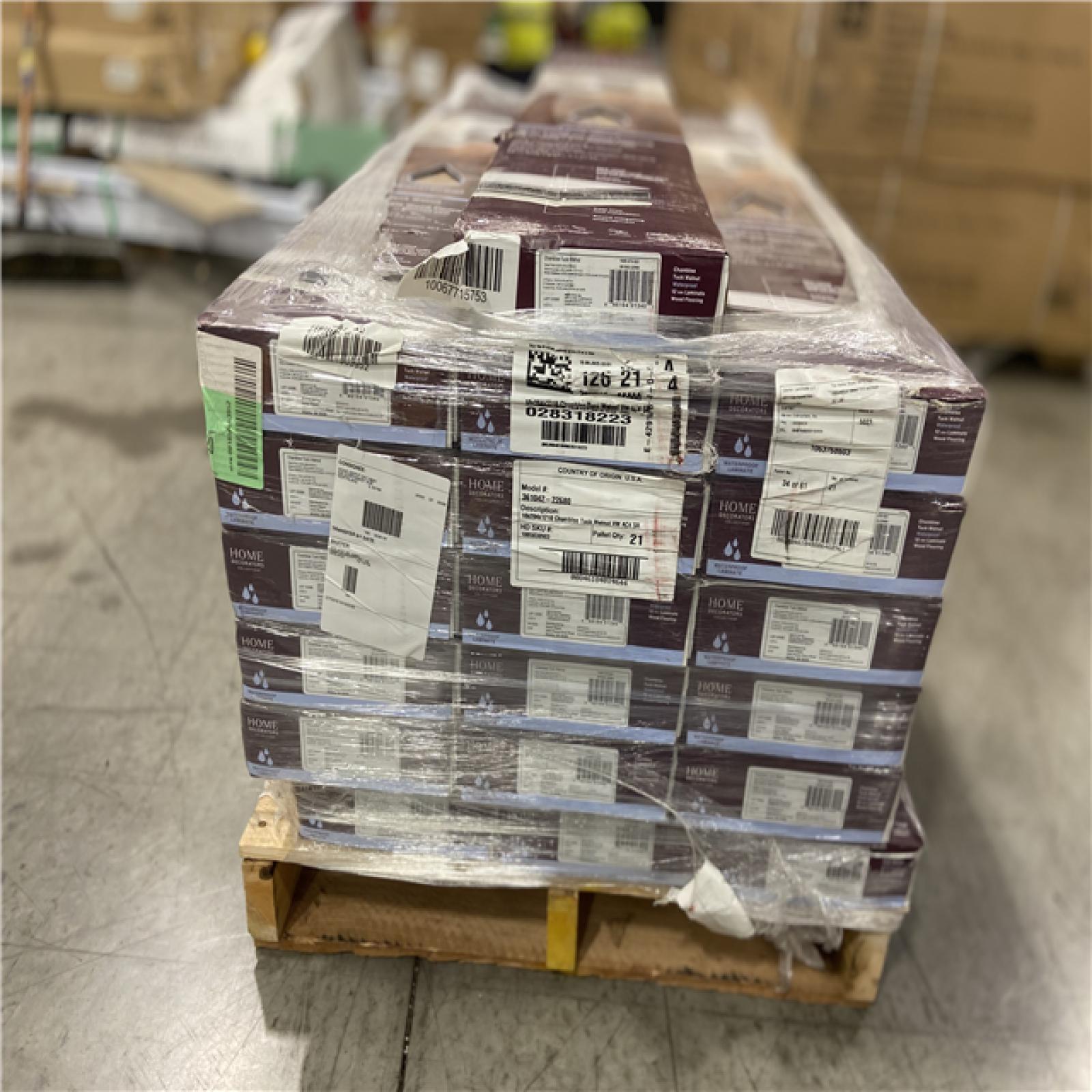 DALLAS LOCATION - Home Decorators Collection Chamblee Tuck Walnut 12 mm T x 8.03 in. W Waterproof Laminate Wood Flooring (15.9 sqft/case) - 19 UNITS