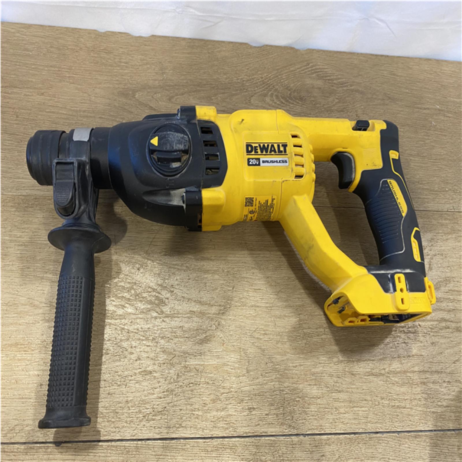AS-IS DEWALT 20V MAX Cordless Brushless 1 in. SDS Plus D-Handle Concrete and Masonry Rotary Hammer (Tool Only)