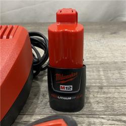 AS-IS Milwaukee 12V Lithium-Ion Brushless Cordless Subcompact Drill and Impact Driver Kit