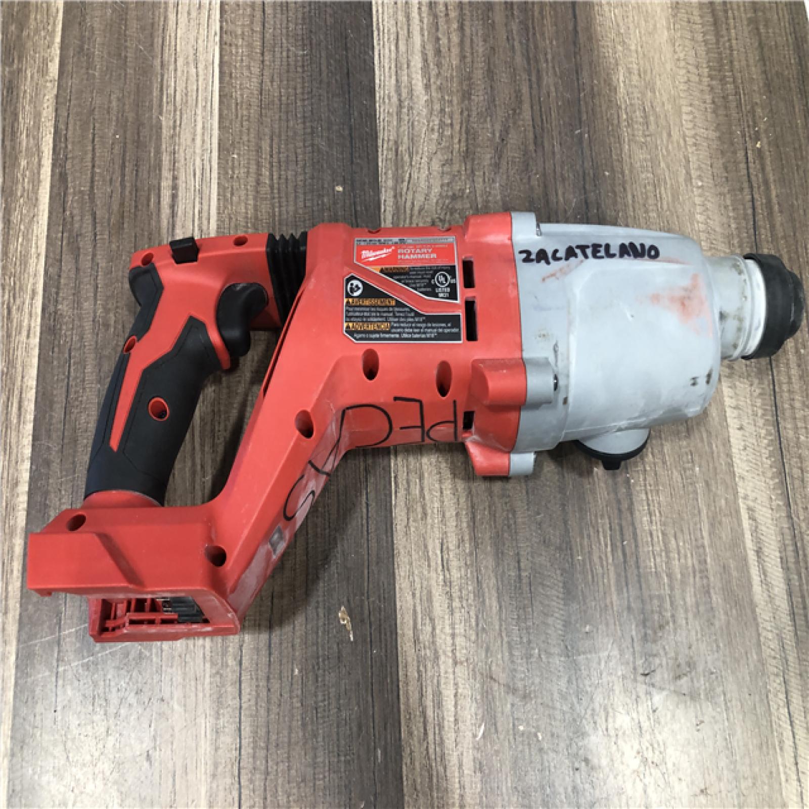 AS-IS Milwaukee 18V Lithium-Ion Brushless Cordless 1 in. SDS-Plus D-Handle Rotary Hammer (Tool-Only)
