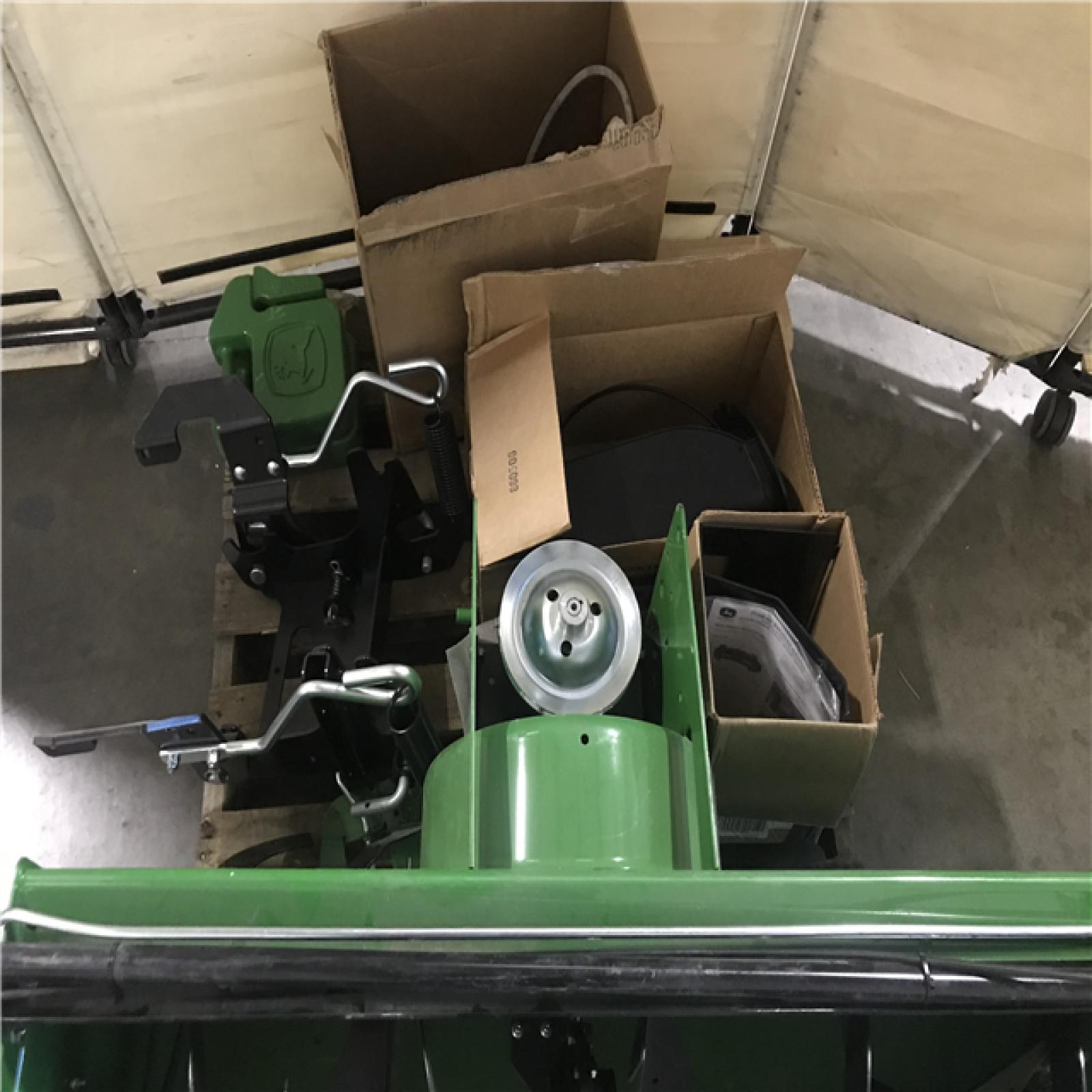 California AS-IS John Deere 44 In Two Stage Snow Blower Attachment