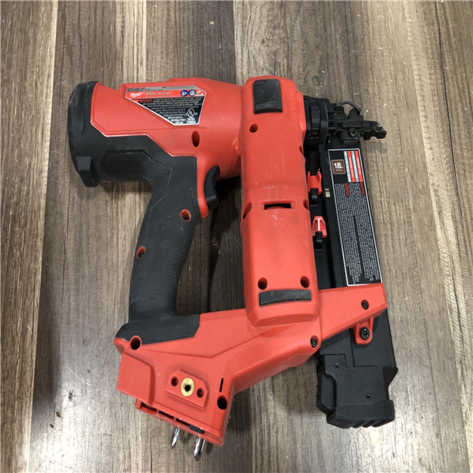 AS-IS Milwaukee FUEL 18-Volt Lithium-Ion Brushless Cordless Gen II 18-Gauge Brad Nailer (Tool-Only)